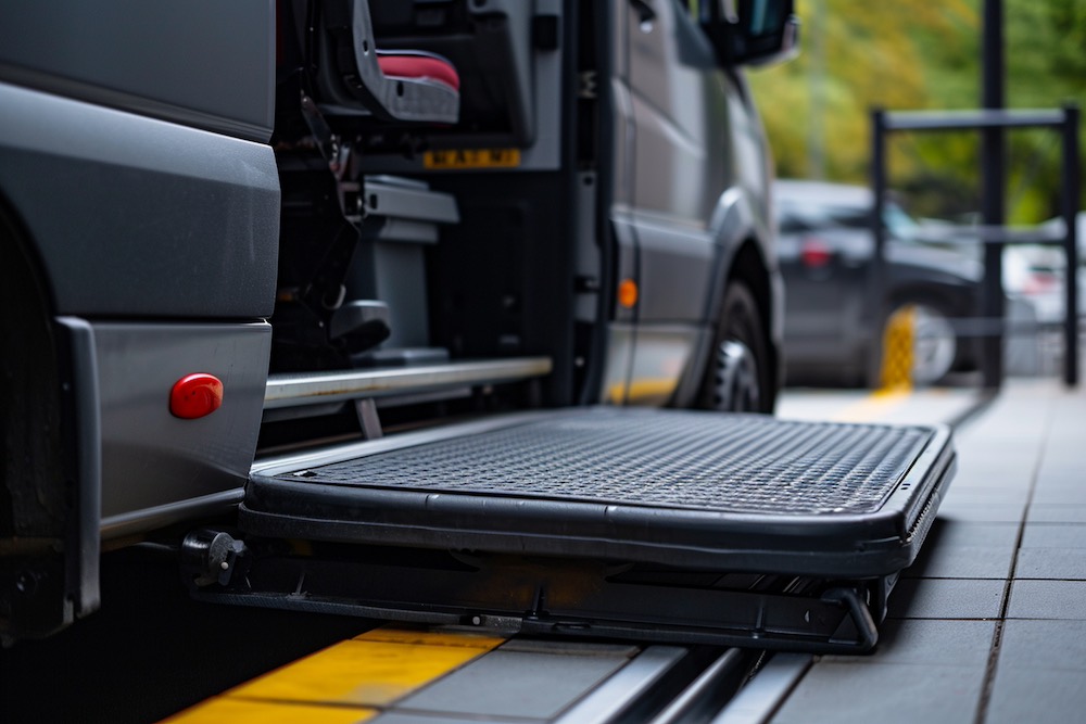 handikappsanpassat fordon med ramp